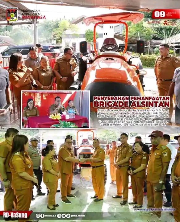 Langkah Strategis Bupati RD: Mekanisasi Pertanian Dipacu, Kedaulatan Pangan Minahasa Diperkuat
