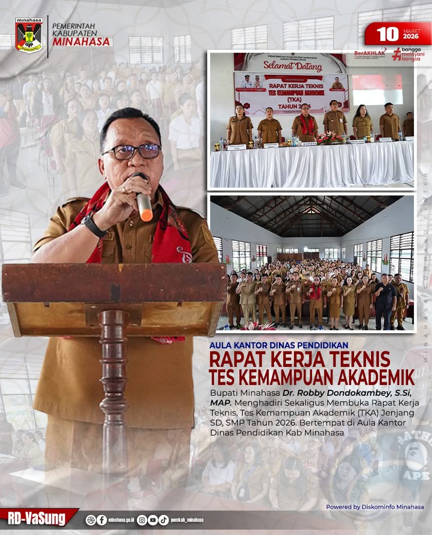 Kepemimpinan RD Perkuat Pilar Pendidikan, Rakernis TKA 2026 Dorong Evaluasi Akademik Transparan dan Kredibel