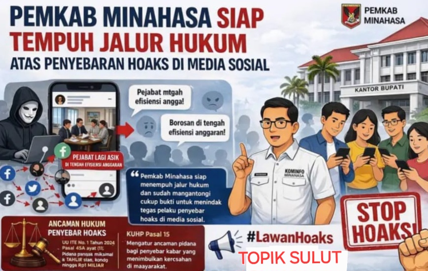 Ricky Laloan Pasang Garis Komando, Benteng Digital Pemkab Minahasa Kepung Hoaks