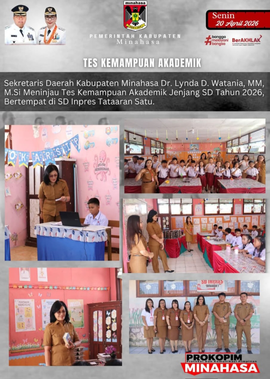 Sekda Watania Pastikan Integritas TKA SD 2026 Tanpa Kompromi