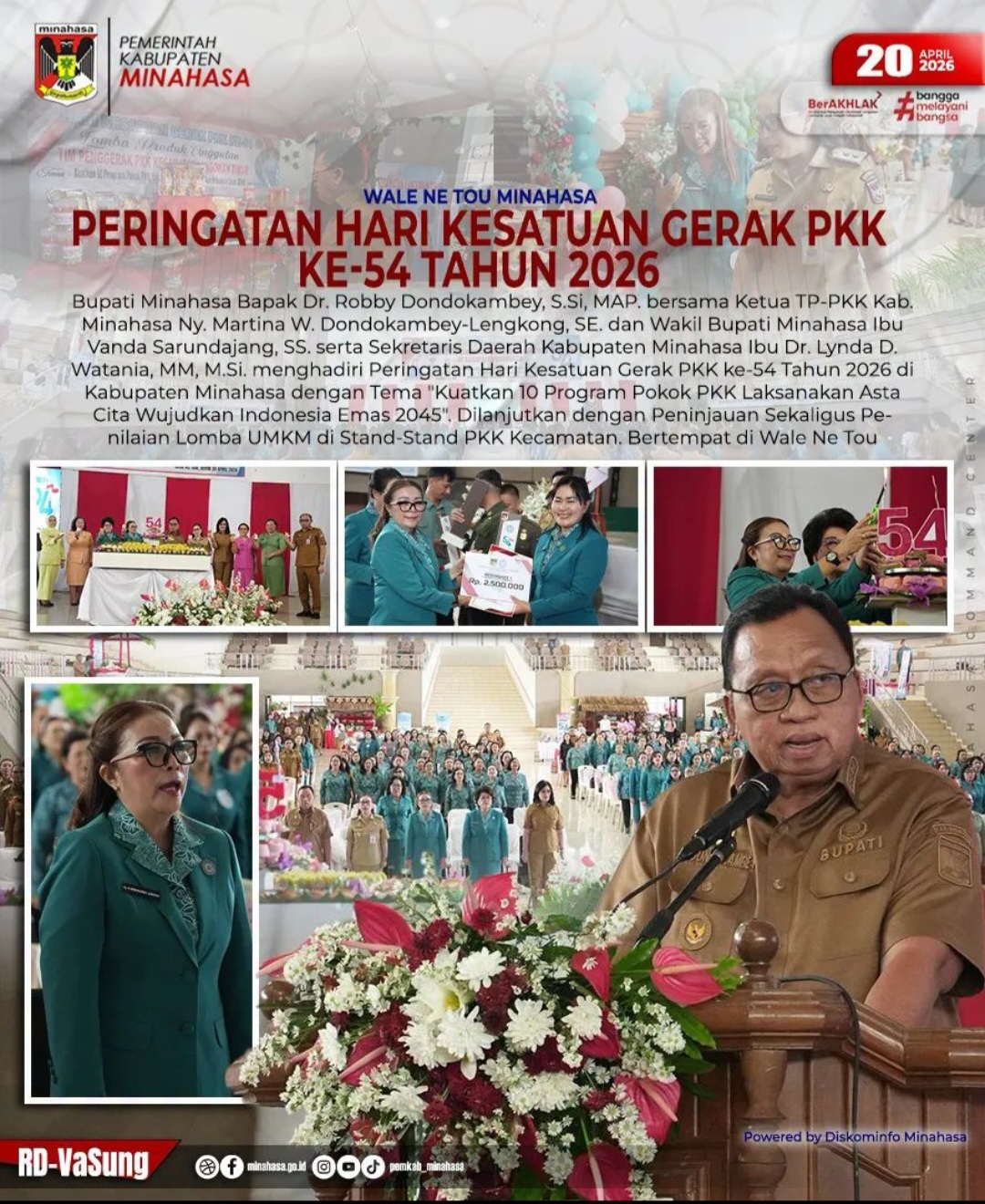 Dondokambey–Sarundajang Perkuat Arsitektur Pembangunan, PKK Jadi Lokomotif Ekonomi Kerakyatan