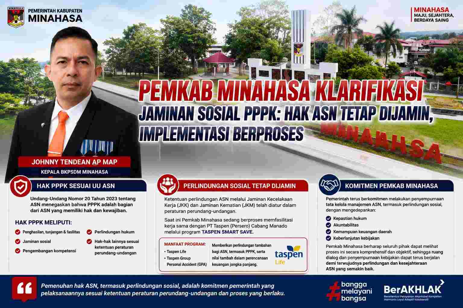 Pemkab Minahasa Kukuhkan Arsitektur Perlindungan ASN, Hak PPPK Dikawal Sesuai Regulasi