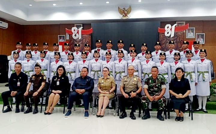 Paskibraka Minahasa 2026 Dikukuhkan, Robby Dondokambey; Jaga Kehormatan, Disiplin Dan Jadilah Teladan