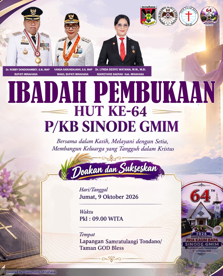 Robby Dondokambey Tegaskan Komitmen Tuan Rumah, Minahasa Siap Sambut HUT ke-64 PKB GMIM