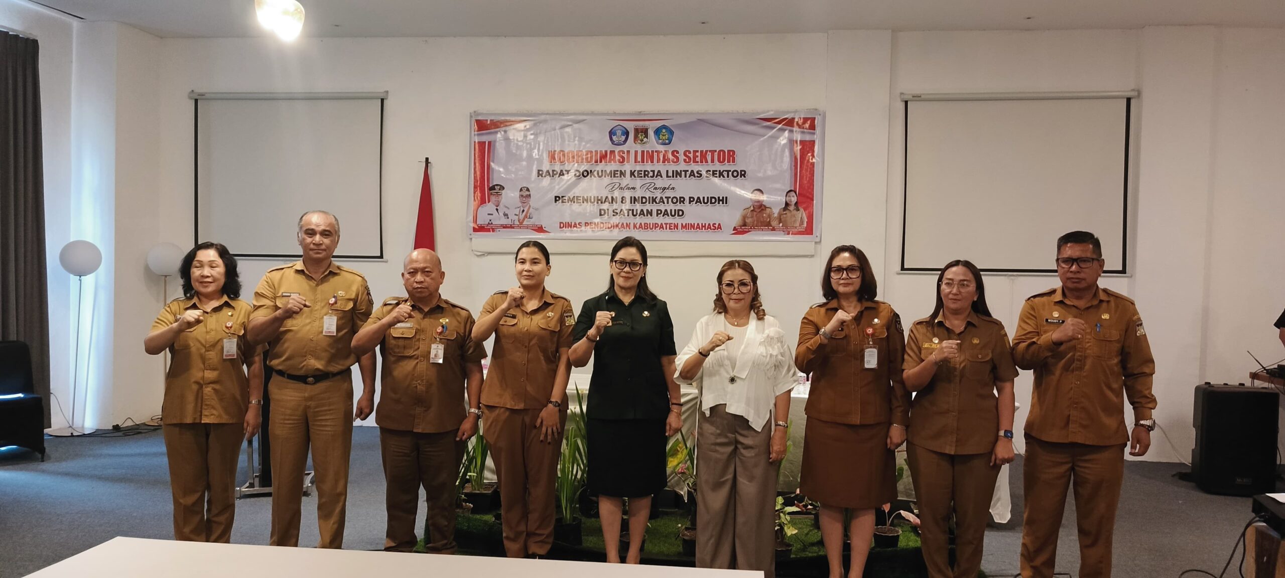 Martina Dondokambey-Lengkong dan Sekda Lynda Watania Saksi Konsolidasi PAUDHI Minahasa